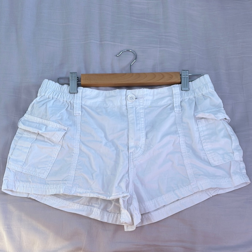 Urban Outfitters White Cargo Shorts